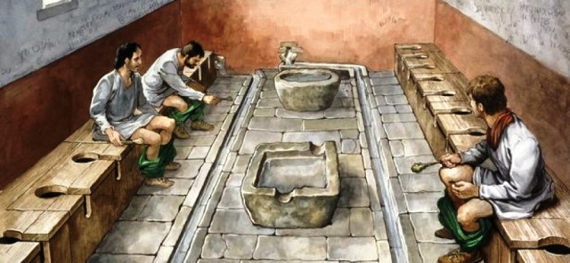 Първите обществени тоалетни се появили в Римската империя