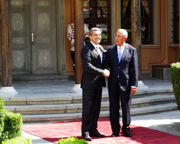 Държавният глава на България с президента на Португалия Марсело Ребело Де Соуза
