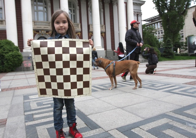 Най-младата участничка в Софийския турнир от веригата ChessBomb Tour 2017 - Яна Матеева - на 5 години