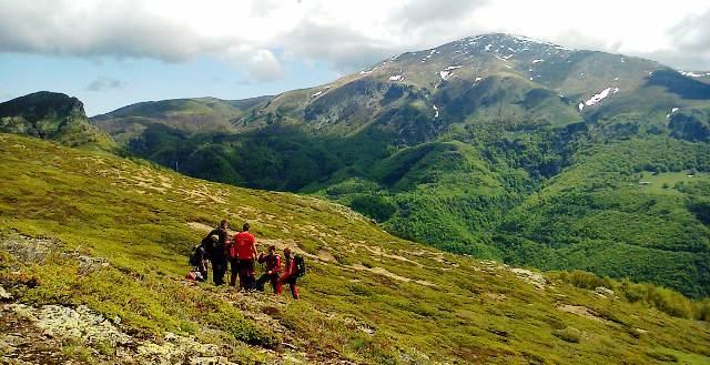 Планински спасители в района на загубването на трите момчета- връх Голям кадемлия