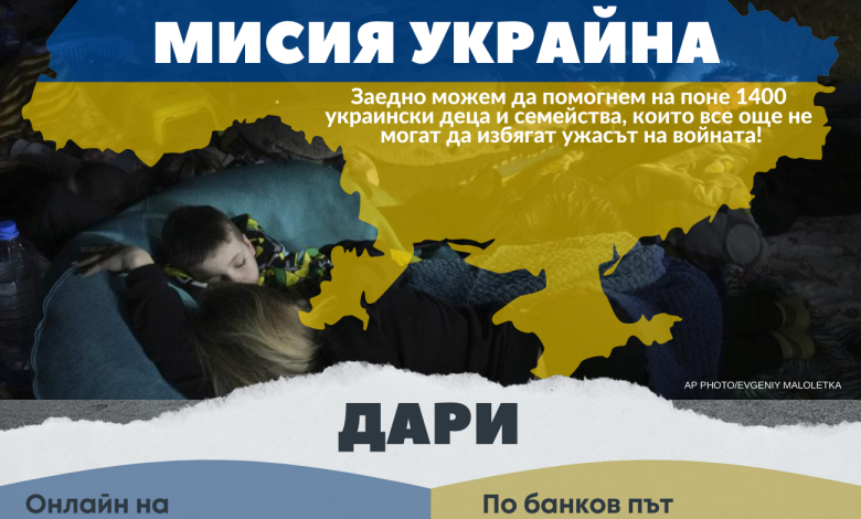 Кампания за подкрепа на деца и семейства в Украйна