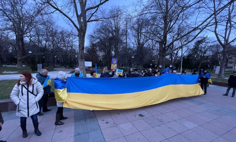 Протест срещу войната в Украйна