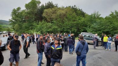 протест на пътя Пловдив-Карлово