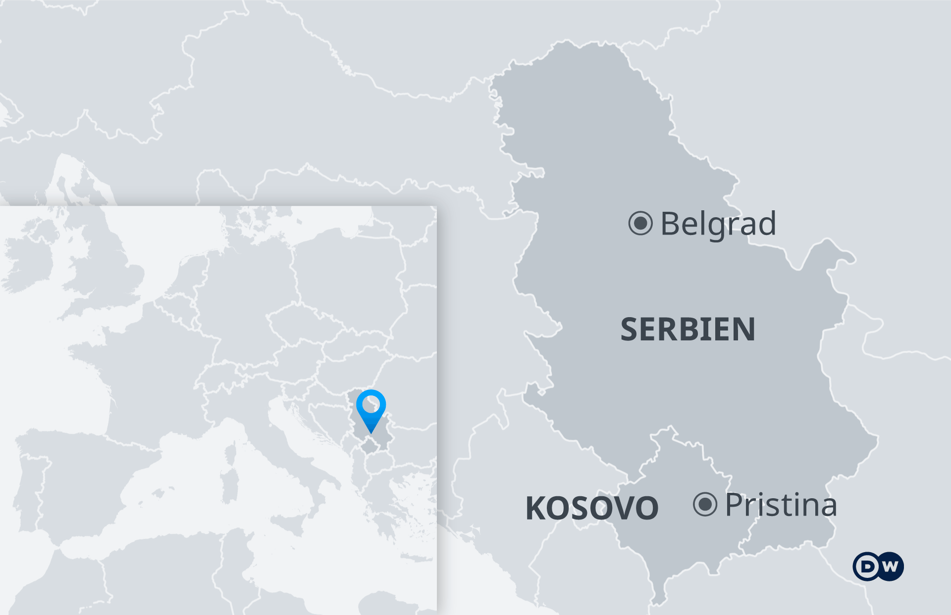 Кто признал косово. Подробная карта Косово. Где находится город Косово и Копенгаген.