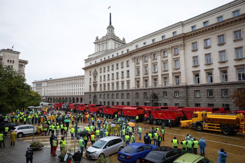 Пътни строители протест