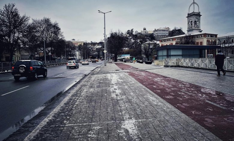 зимна пътна обстановка в Пловдив