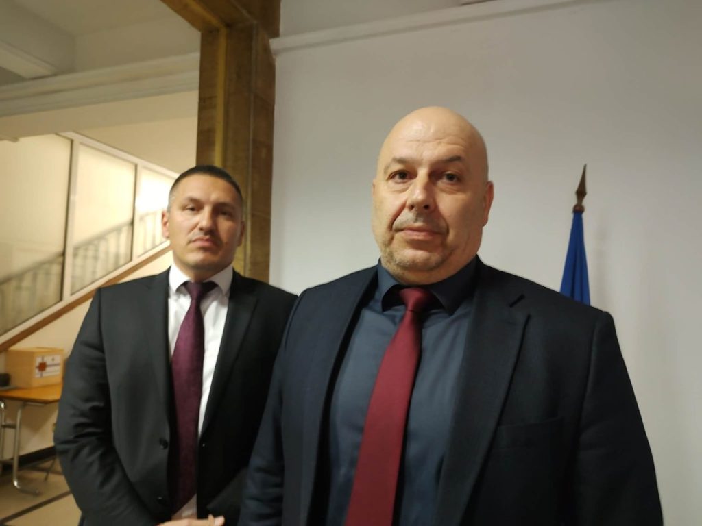 ст. ком. Васил Костадинов, дир. на ОД на МВР-Пловдив и ком. Венелин Костов, зам.-дир.